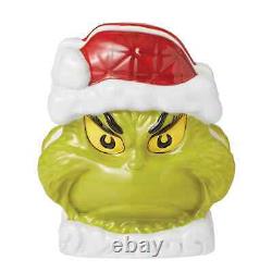 Jim Shore Grinch Set-Salt & Pepper Shakers/Cookie Platter/Napkin Holder-NIB