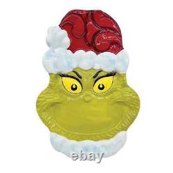 Jim Shore Grinch Set-Salt & Pepper Shakers/Cookie Platter/Napkin Holder-NIB