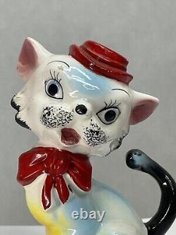 Kitschy Anthropomorphic Kitty Cat Salt Pepper Shakers Relco Japan Vintage