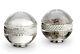 L'OBJET Braid Spice Jewels Salt & Pepper (Set of 2) Platinum NIB