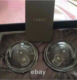 L'OBJET Jewels Salt & Pepper (Set of 2) Platinum New with orjinal box