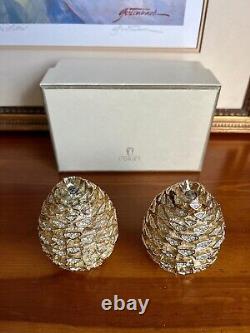 L'Objet Gold Plated Pinecone Salt and Pepper Shakers set of 2