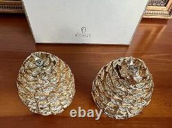 L'Objet Gold Plated Pinecone Salt and Pepper Shakers set of 2