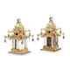 L'Objet H2099 Goldplate Spice Jewels Pagoda Salt & Pepper Shakers