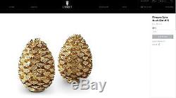 L'Objet Pine Cone Salt & Pepper Shakers Spice Jewels Swarovski Crystals RRP $495