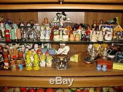 LARGE LOT OF SALT & PEPPER SHAKERS, OVER 1600, With 6 BARRISTER CABINETS