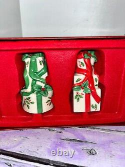 LENOX Holiday Christmas Presents Gifts Salt and Pepper Shakers Boxed