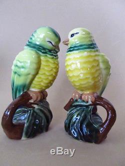 LOVEBIRDS TWIRP & CHIRP Salt and Pepper Shakers CERAMIC ARTS STUDIO 1952