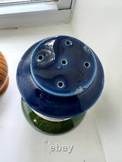 Large Ceramic Raymor MCM Salt Pepper Shakers- Signed, Italy