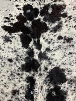Large salt and pepper new cowhide rug size 96x77inches AU-1274