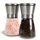 LauKingdom Salt and Pepper Grinder Set Brushed Stainless Steel Pepper Mill an