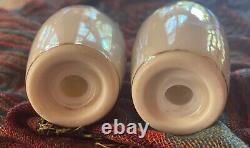 Lenox Autumn Salt and Pepper shakers withgold rim NEVER USED