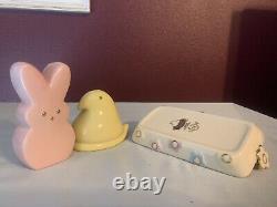 Lenox Peeps Salt and Pepper Set Shakers with Tray