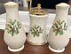 Lenox Sculpted Salt & Pepper Set & Pepper Grinder Holiday