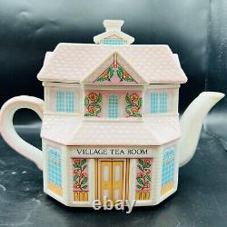 Lenox Village Teapot, Creamer & Sugar, Salt & Pepper Shakers. Porcelain
