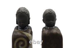 Lladró Pulse of Africa Porcelain Salt and Pepper Shakers with Original Box
