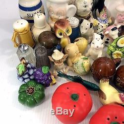 Lot 116 Vintage Salt & Pepper Shakers Handpainted Ceramic Glass & Metal Animals