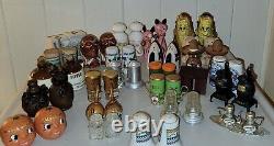 Lot of 25 Vintage Salt and Pepper Shaker Sets Collection From Around The World