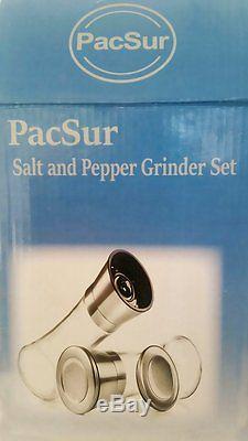 Lot of 36 SETS Premium Stainless Steel Salt and Pepper Grinder Ceramic Rotor