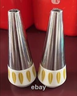 Lyngby Cathrineholm Lotus Salt And Pepper Shakers MCM 1960's