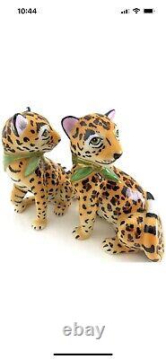 Lynn Chase Jaguar Jungle Figural Salt & Pepper Set 2297694