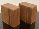 MCM Wood Block Salt And Pepper Shakers Frank Lloyd Wright Style