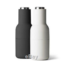 MENU Bottle Grinder with Steel Lid, Ash/Carbon, Set of 2