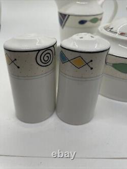 MIKASA Ultima Headline HK 232 Salt & Pepper Shakers, Cream & Sugar Set ECU 4 Pic