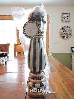 MacKenzie-Childs COURTLY CHECK PEPPER MILL 10 BRAND NEW