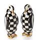 MacKenzie-Childs Checkmate Penguin Salt & Pepper Set