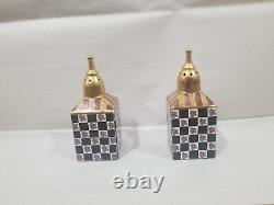 MacKenzie Childs Cheltenham Salt and Pepper Check Print Torquay Frank Mustard