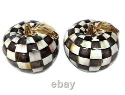 MacKenzie-Childs Courtly Check Apple Salt & Pepper Shakers