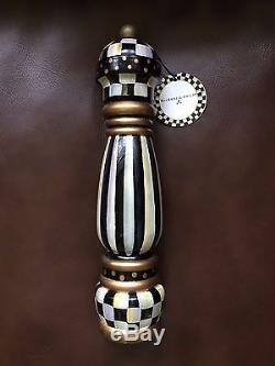 Mackenzie Childs Courtly Check Pepper MIll 10'' BRAND NEW IN BOX