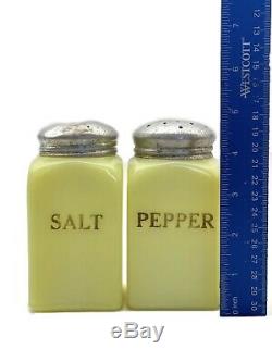 McKee Seville Yellow Salt and Pepper Shakers