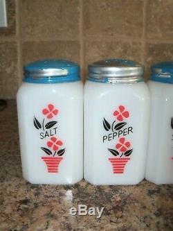 McKee Tipp FLOWER POT Range Shakers Salt Pepper Sugar Flour