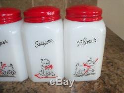 McKee WESTIE Dogs Range Shakers Salt Pepper Sugar Flour