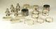 Mixed Lot Sterling Silver Napkin Rings, Salt & Pepper, Antique to Modern