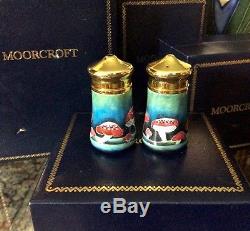 Moorcroft Enamels Claremont Miniature Salt And Pepper