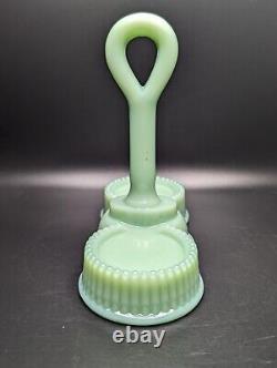 Mosser Glass Jadeite Salt and Pepper Shakers with Tray