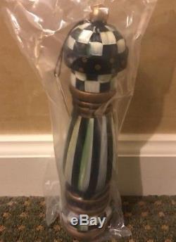 NEW MacKenzie-Childs COURTLY CHECK PEPPER MILL 10