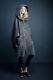 NEW SMYTHE Gray Salt Pepper Tweed Wool Blend Poncho Hooded Coat Cape O/S $895