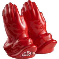 NEW Supreme SS13 Salt & Pepper Shakers Red Prayer Hands Praying Logo RARE Black