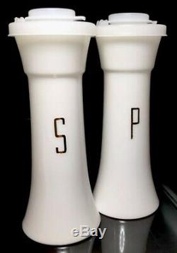 NEW TUPPERWARE NEW VINTAGE Large Hourglass 6 Salt & Pepper Shakers