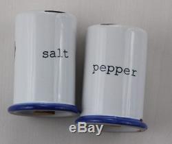 NIB Canvas Home Tinware Vintage Salt & Pepper Shaker Set POPSUGAR
