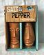 NOS 2007 Tiki Farm SALT & PEPPER Set By SHAG PA AKAI NIOI Hawaiian Seasonings