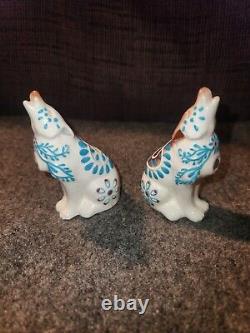 Native Jewelry Salt and Pepper Shakers Magnetized Wolf Male and Female