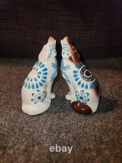 Native Jewelry Salt and Pepper Shakers Magnetized Wolf Male and Female