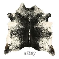 Natural Cowhide Rug Large Salt and Pepper Brazilian Style Cowskin Rugs 30 sq. Ft