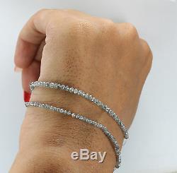 Natural Loose Diamond Round Faceted Bead Salt And Pepper 43.00 CM 18.25 Ct Q69