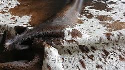 New Brazilian Cowhide Rug Leather SALT AND PEPPER 6'x6' Cow Hide
